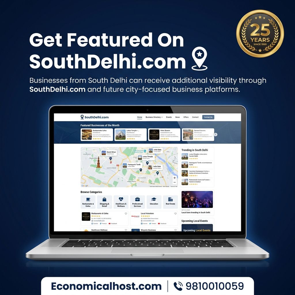 Get featured on SouthDelhi.com