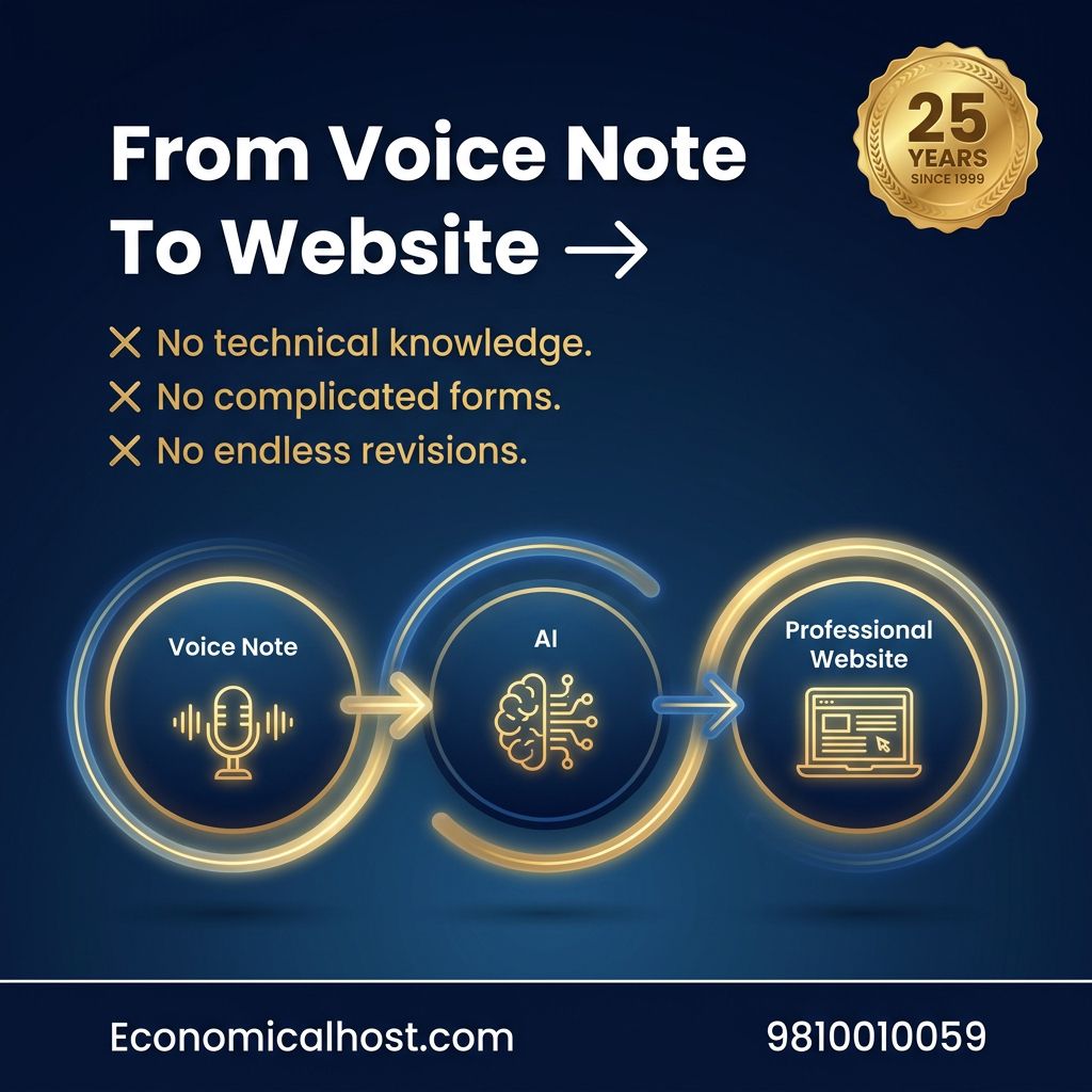 From voice note to website